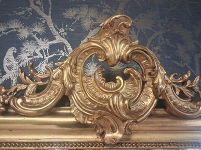 Miroir Louis Philippe à fronton 154 x 98