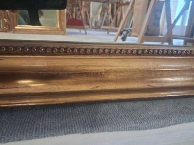 Miroir Louis Philippe à fronton 154 x 98