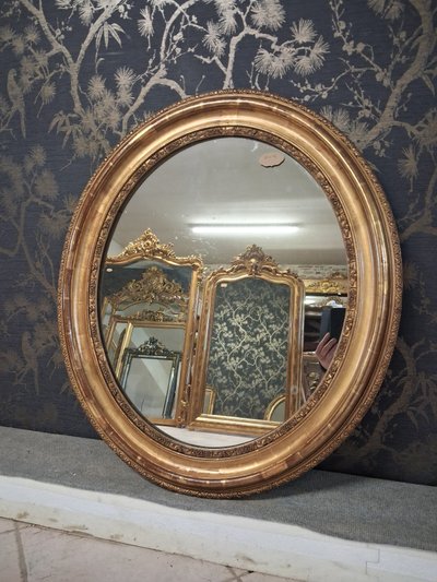 Specchio ovale Luigi Filippo 82 x 72