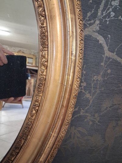 Specchio ovale Luigi Filippo 82 x 72