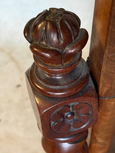 Mahogany cheval mirror