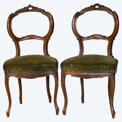 Pair of Louis XV style chairs