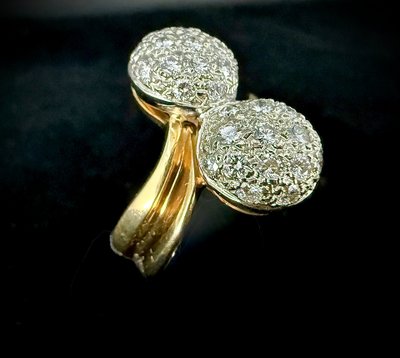 Bague Toi et Moi ornée de 1,50 carats de brillants