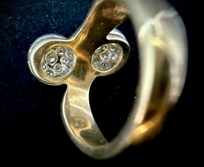 Bague Toi et Moi ornée de 1,50 carats de brillants