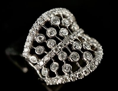 Bague sertie de 1,72 carats de diamants