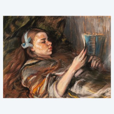 Frankreich LEPLAT, Géraldine liest