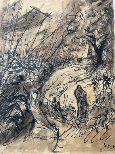Dessin encre de Léonard Bordes 