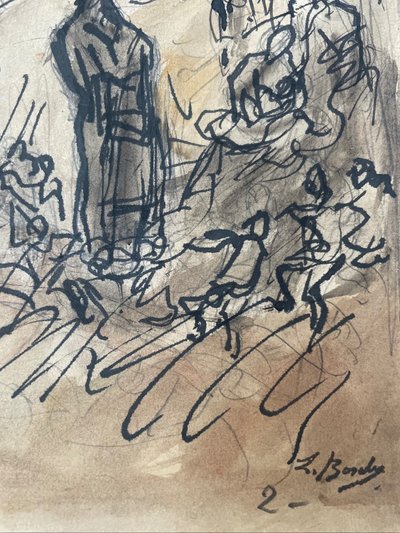Dessin encre de Léonard Bordes 