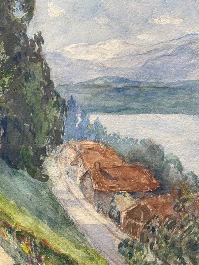 Route de montagne ensoleillée 