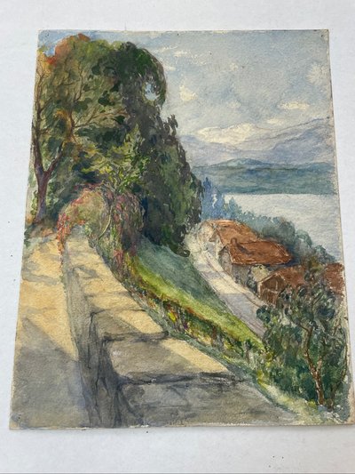 Route de montagne ensoleillée 