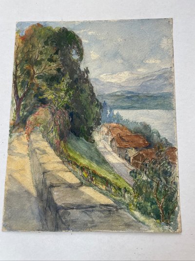 Route de montagne ensoleillée 