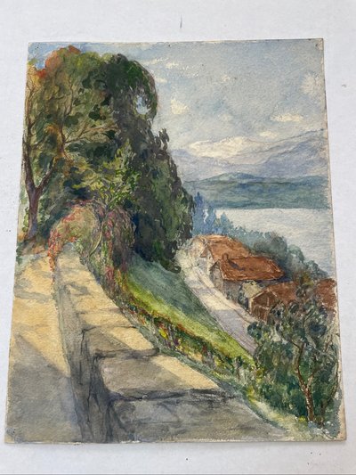 Route de montagne ensoleillée 
