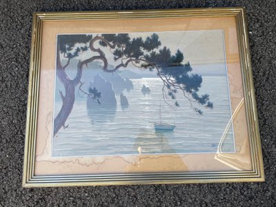 Le voilier en bord de mer 