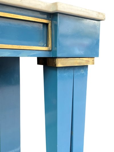 CONSOLE - LACQUER / MARBLE - DLG JANSEN - FRANCE - 20TH CENTURY