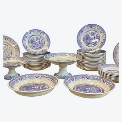 Servizio da tavola YEDDO Sarreguemines, inizio XX secolo, 67 pezzi