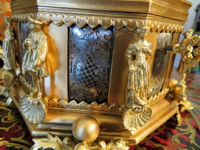 Schmuckkästchen aus Bronze und Boulle-Messing, Napoleon III.