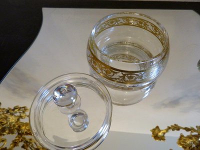 Saint Louis Thistle Gold Crystal Perfume-Style Beauty Set