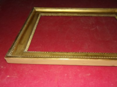 19th century frame, in gilded wood.