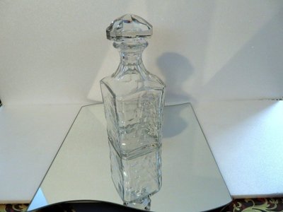 Baccarat Crystal Whiskey Decanter, Signed, "Chauny" Model