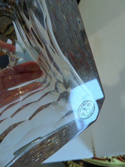 Baccarat Crystal Whiskey Decanter, Signed, "Chauny" Model