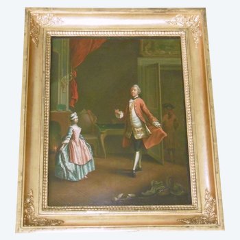 Peinture Sur Bois 18ème