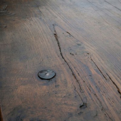 Spanish Baroque Style Dining Table with Wrought-Iron Stretcher — 18th Century