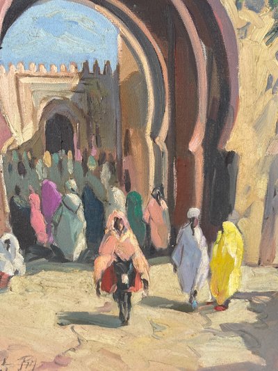 Pair of Orientalist paintings