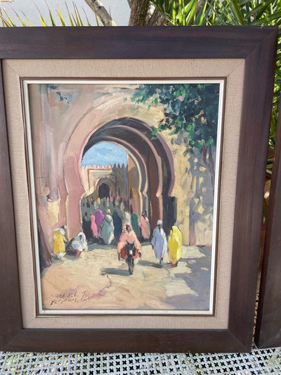 Pair of Orientalist paintings