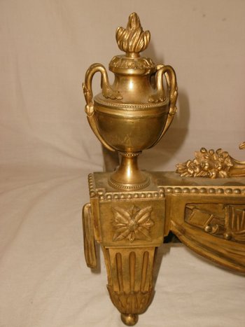 Pair of Louis XVI Chenets