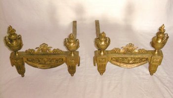 Pair of Louis XVI Chenets