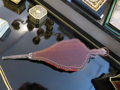 Kaminbalg mit Boulle-Intarsien aus der Zeit Napoleons III.