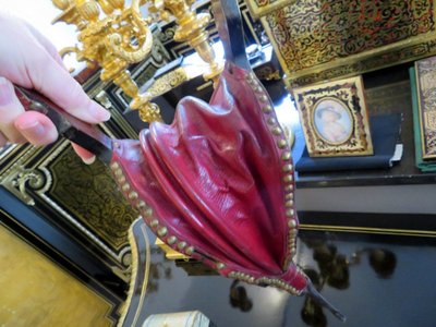 Kaminbalg mit Boulle-Intarsien aus der Zeit Napoleons III.
