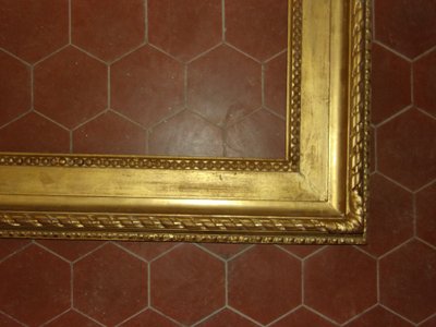 Large 19th century frame, in gilded wood.