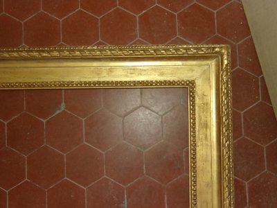 Large 19th century frame, in gilded wood.