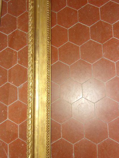 Large 19th century frame, in gilded wood.