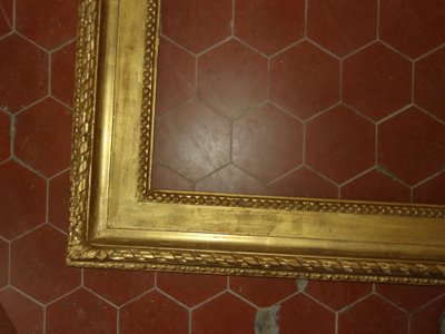 Large 19th century frame, in gilded wood.