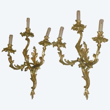 Pair of Louis XV wall lamps