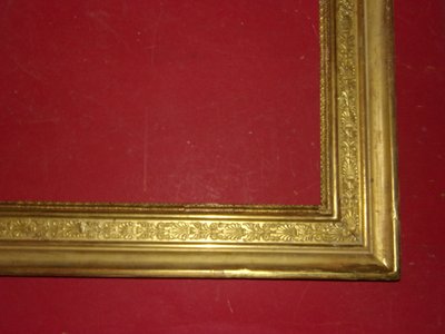 19th century Empire period frame in gilded wood.