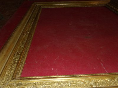 19th century Empire period frame in gilded wood.