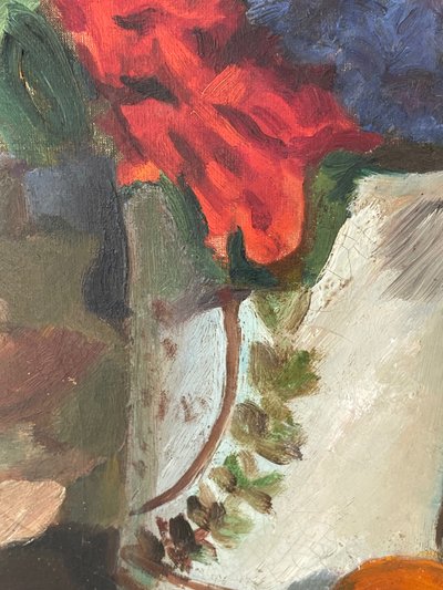 Nature morte aux fleurs et oranges 