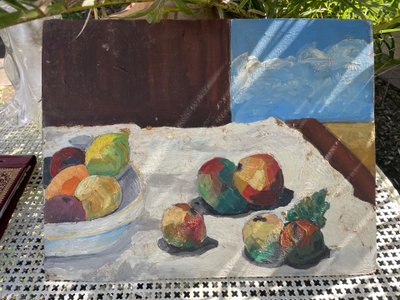 Still life with lemons and fruit