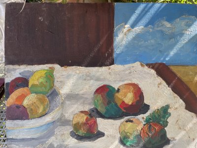 Still life with lemons and fruit