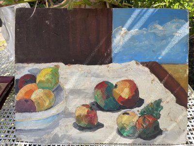Still life with lemons and fruit