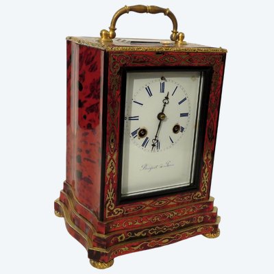 par BREGUET Horloge toutes Faces en marqueterie Boulle d'époque Napoléon III