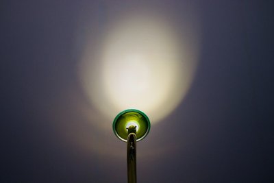 Sommerso Mobile Lampe aus Messing – Murano