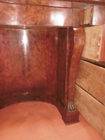 Schreibtisch mit Zylinder Epoche Restauration-charles X
