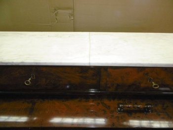 Schreibtisch mit Zylinder Epoche Restauration-charles X