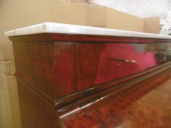 Schreibtisch mit Zylinder Epoche Restauration-charles X