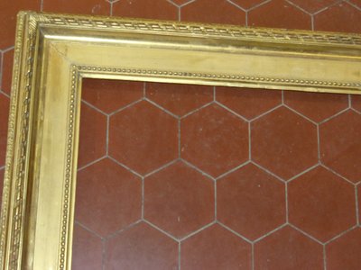 Large 19th century frame, in gilded wood.