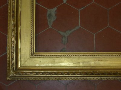 Large 19th century frame, in gilded wood.